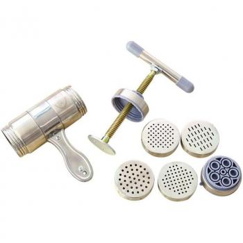 Manual Pasta Maker with 5 Noodle Attachments