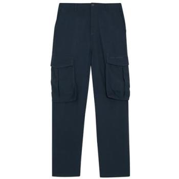 Dark Navy Lyle & Scott Cotton Cargo Jeans for Men