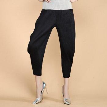 Miyak Mujer Pantalón Plisado Cintura Alta