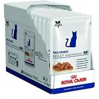 Royal Canin Neutered Adult Maintenance, Alimento seco para gatos, 100 g, pack de 12