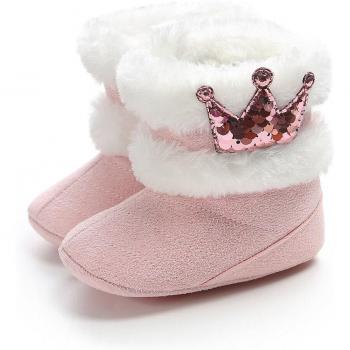 Botas Peludas para Niños Pequeños en Invierno