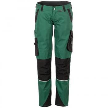 Planam Arbeitshose Damen Norit Cargobundhose, 54 (Grün/Schwarz)