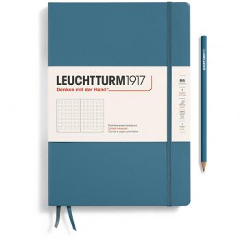 B5 Stone Blue Dotted Composition Notebook