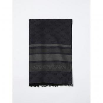 Emporio Armani Scarlatta in Modal Blu Jacquard, Logo e Taglia OS
