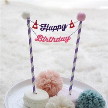 Colorful Love Cake Flags