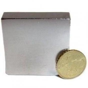 Magneto de Alta Resistencia 40×40×10 mm – Níquel N40