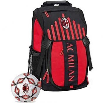 Zaino Scuola AC Milan Originale con Astuccio e Pallone