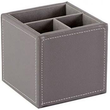 Grypupp3 Gray Leather Square Pen Pouch