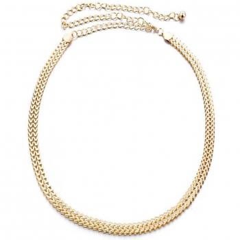 Thin Chain Waist Belt for Women with Diamonds