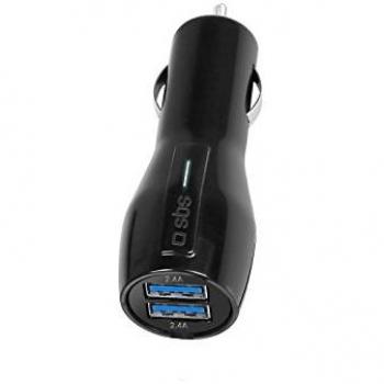 SBS TECAR TC1USB3A Auto‑Charger, USB‑Type‑C & USB, Farbe: Schwarz
