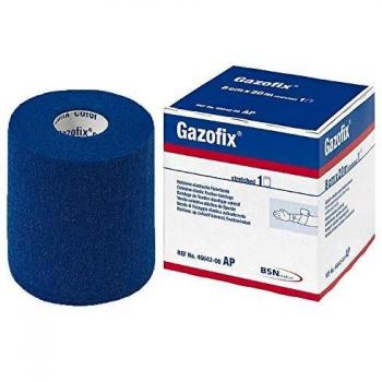 Gazofix Fixierbinde Kohäsiv Blau 8 cm x 20 m