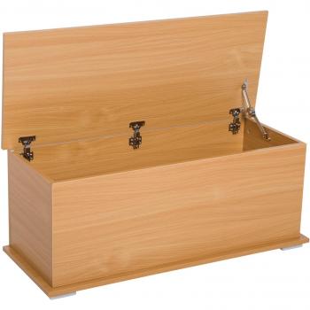 HOMCOM Storage Chest Trunk Wooden Box