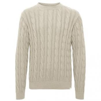 !Solid Casual Strickpullover in Oatmeal
