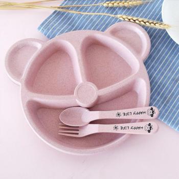 Vaisselle pour enfants en paille de blé