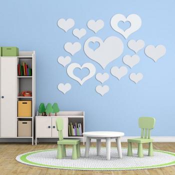 Décoration Murale Cœur 3D