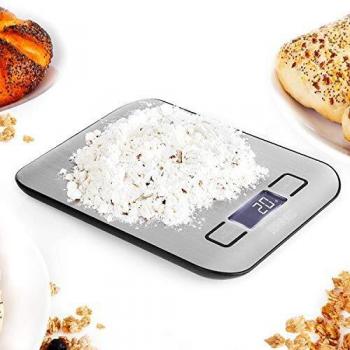 Duronic KS1007: bilancia culinaria con lettura in grammi e piattaforma inox