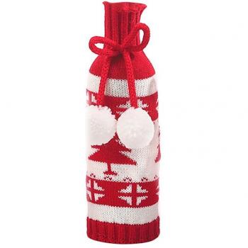 Funda de vino con diseño navideño