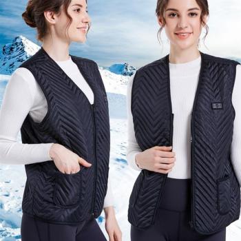 Chaqueta calefaccionada con 5 áreas de calor y carga USB
