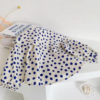 Camiseta de Manga Larga con Lunares para Niñas