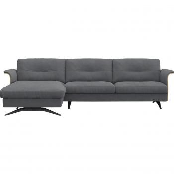 FLEXLUX Glow Ecksofa in elephant grey, skandinavisches Design
