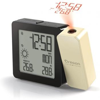 Oregon Scientific BAR368P PROJI Stazione Meteo con Proiezione e Allarme Sveglia Infrasettimanale, Crema