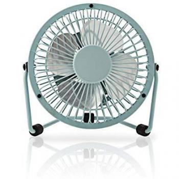 Tischventilator NEDIS – 3 W USB – 100 mm – 1‑Speed – 1,00 m – Blau