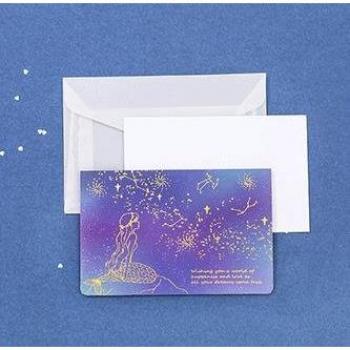 Cartes Vœux Transparentes Sirène et Étoiles