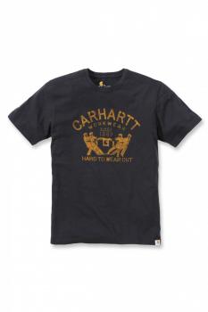 Carhartt XXL Hard To Wear Out T-Shirt schwarz mit Print