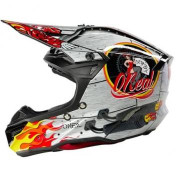 We Cycle O' Neal 5 Series Polyacrylite HR Motocross Enduro MTB Helm schwarz/multi 2025 Oneal XXL (63-64 cm)