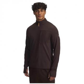 Under Armour Trail Run Maillot Marron 1/4 Zip