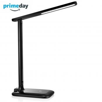 Lampada Scrivania OMORC Nero, 42 LED, Touch