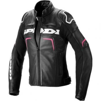 Giacca in pelle moto Spidi Evorider 2 donna Nero Rosso 48