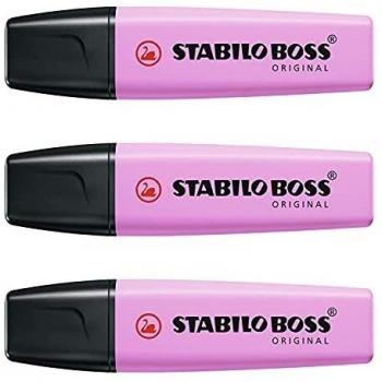 STABILO Boss Original Marqueur Fluorescent Pastel Fuchsia Glace