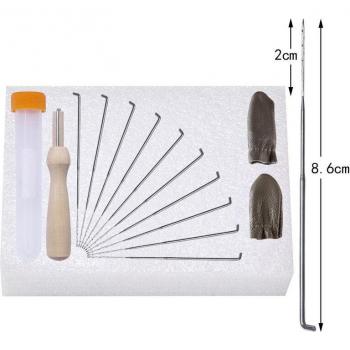 Set Aiguilles à Feutrer Bois & Cuir – 15 pièces