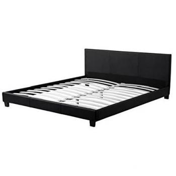 Lit MONACO adulte sombre 140x190 cm – sommier inclus
