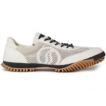 Stella McCartney Joggers Filet S‑Wave Beige-Blanc