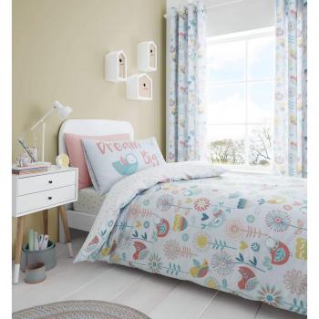 Catherine Lansfield “Little Birds” Doppelbett‑Steppbett – Pastell & Easy Care Polycotton