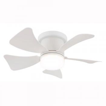 Hines Ventilador de Techo Blanco 40,6cm Luz LED Silenciosa DC con Mando