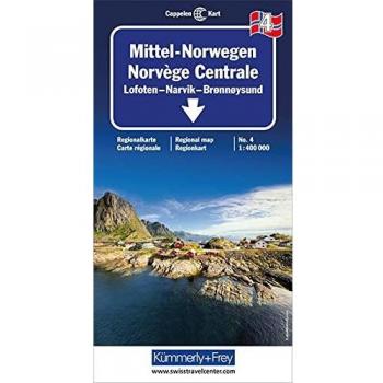 Kümmerly + Frey Kümmerly & Frey Karten, Mittel-Norwegen 4. Broennoeysund, Bodoe, Narvik