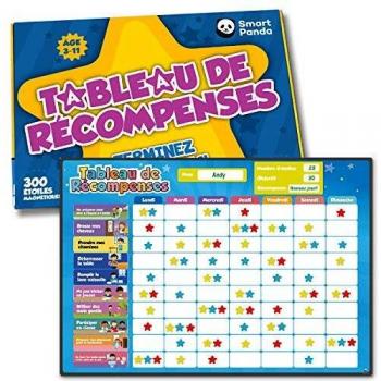 Panda Stars: Tableau de Récompense Magnétique pour Garçons et Filles