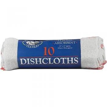 Everyday White Dishcloths, 10 Count