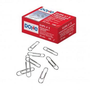 Dohe Pack de 100 Clips Labiados Nº2 32mm