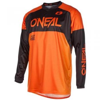 Maglia da motocross Oneal Matrix Ridewear Arancio Nero L
