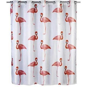 Rideau de douche anti-moisissure flamant rose 180 x 200 cm