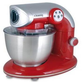 Pétrin robot Koenig KM80 Rouge 1000W 5L + Accessoires Complémentaires