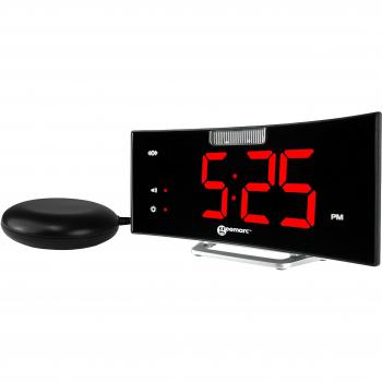 Réveil GEEMARC Wake’n Shake Curve avec Affichage Incurvé