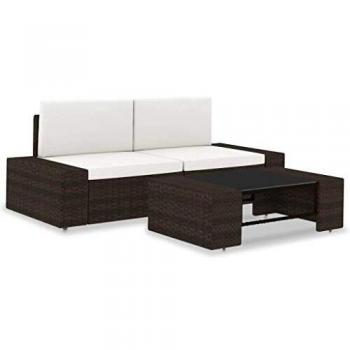 VidaXL Backyard Resting Set – Brown Polish Finish