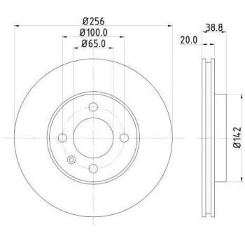HELLA 8DD 355 101-321 Bremsbelag