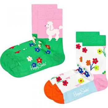 2-Pack Calcetines Niños Poodle y Flores