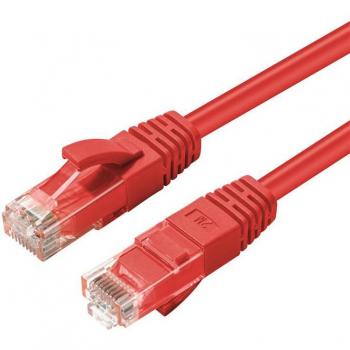 Microconnect 15m Cat6a U/UTP Networking Cable Red